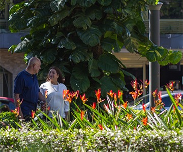 Pareja en el parque